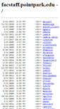 Mobile Screenshot of facstaff.pointpark.edu