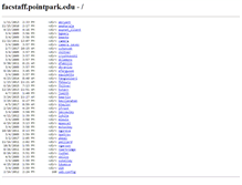 Tablet Screenshot of facstaff.pointpark.edu